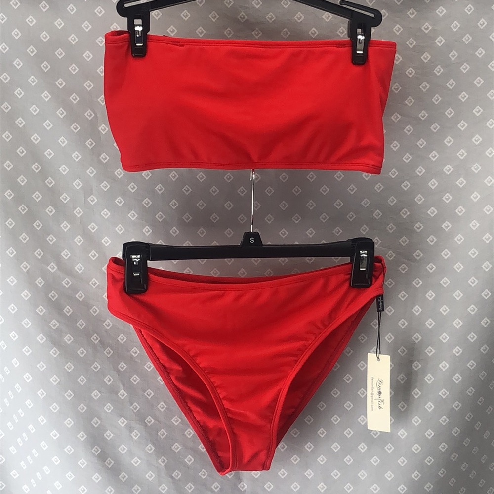 Lemonfish Red Bikini Set - Picture 3 of 10